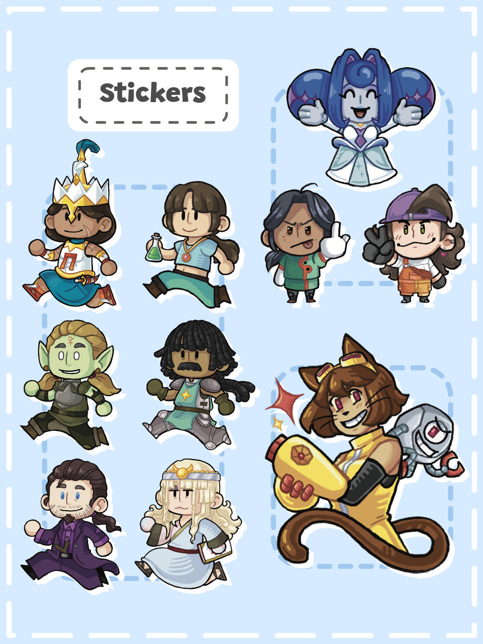 Die cut stickers for sale.